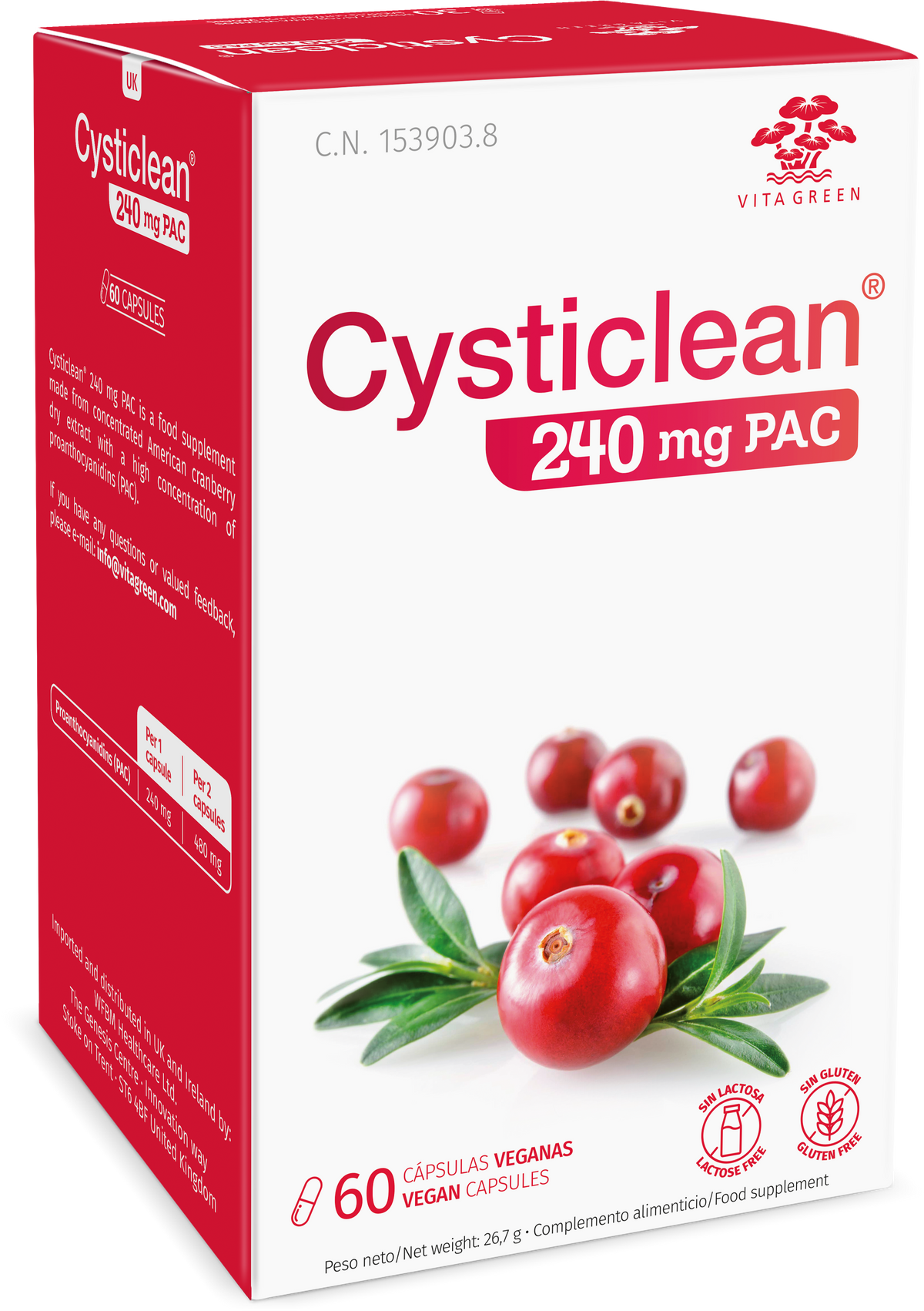 Cysticlean 240mg PAC